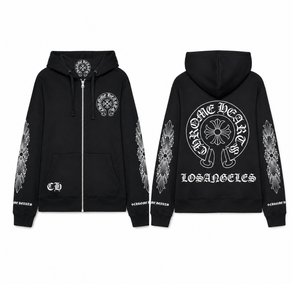 Chrome Hearts Graphic Pullover Hoodie