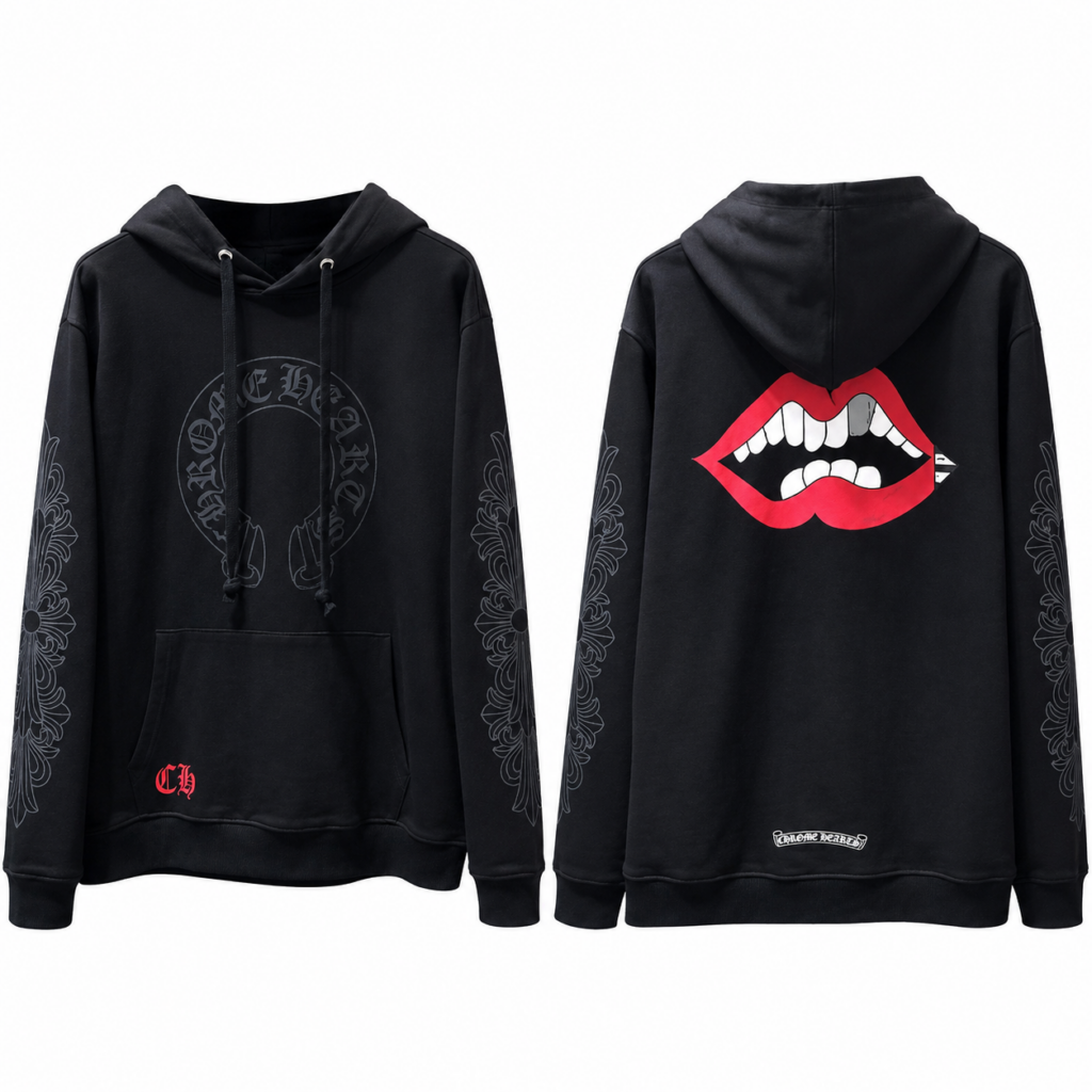 Chrome Hearts Graphic Pullover Hoodie