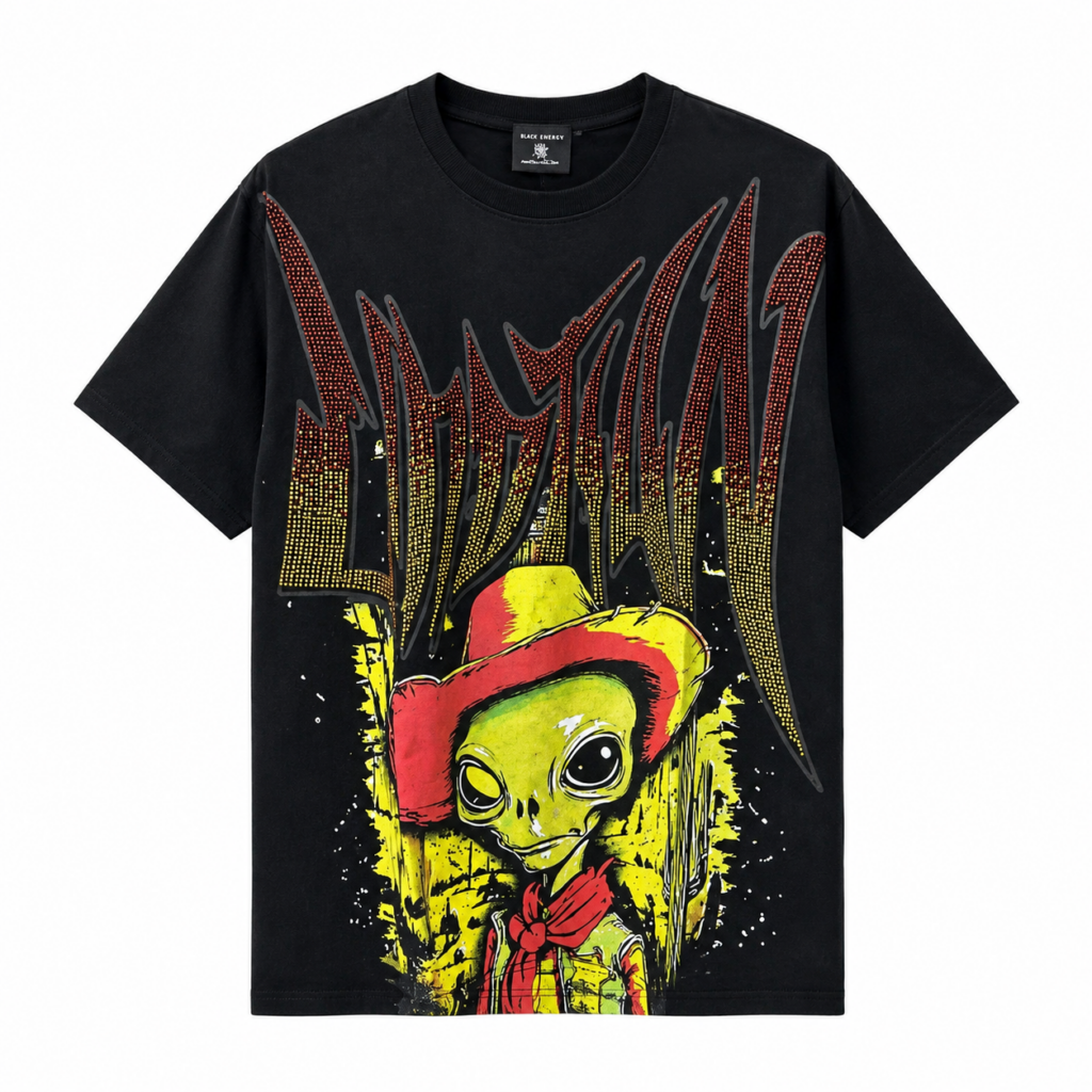 Alien Cowboy Graphic T-Shirt