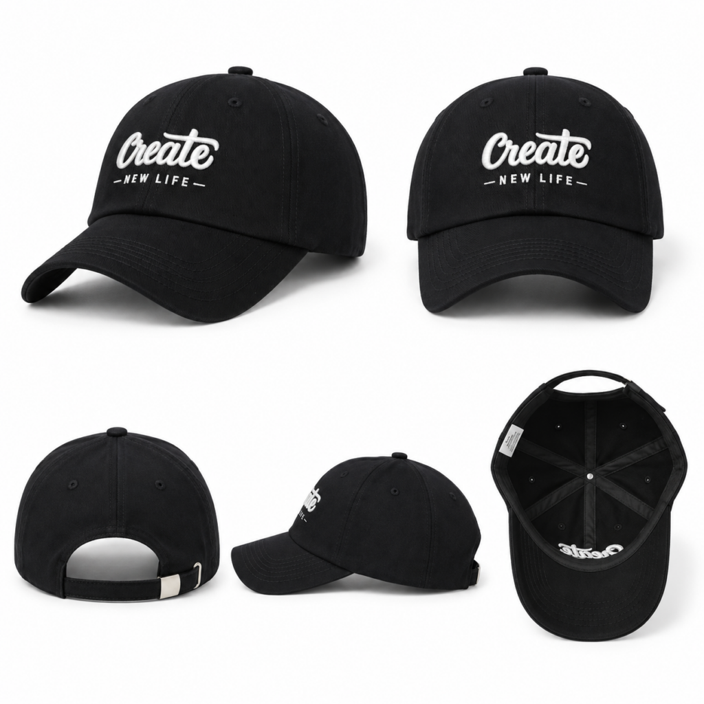 Double Ring Buckle Adjustable Canvas – 120cm – Black+Sun Cap 3