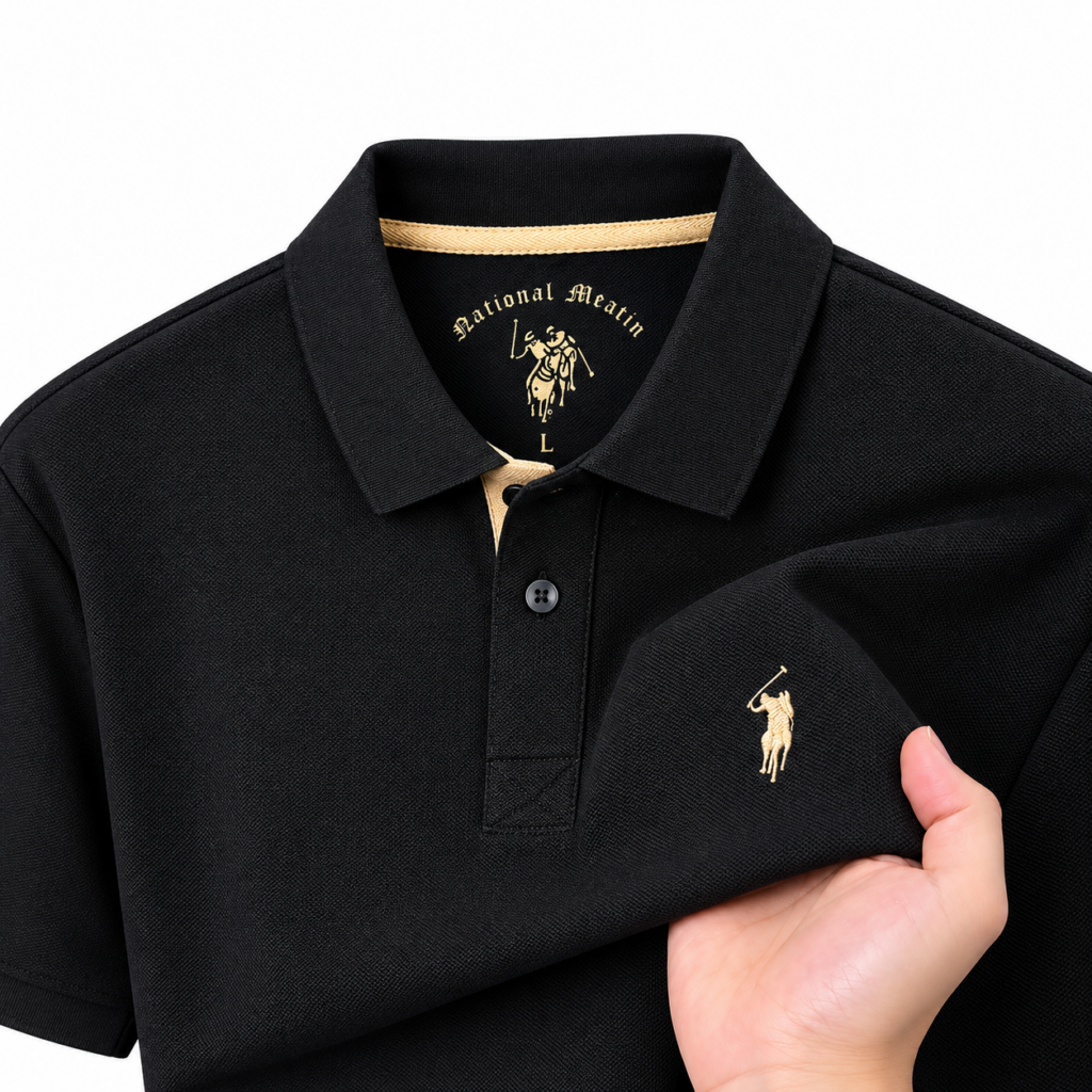 Men’s Classic Piqué Polo Shirt – 100% Cotton – Multiple Colors