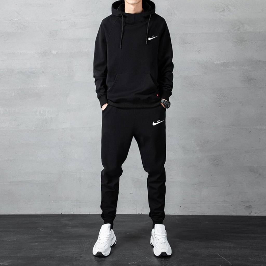 Nike Men’s Hooded Tracksuit Set – Zip-Up or Pullover Hoodie + Jogger Pants 3