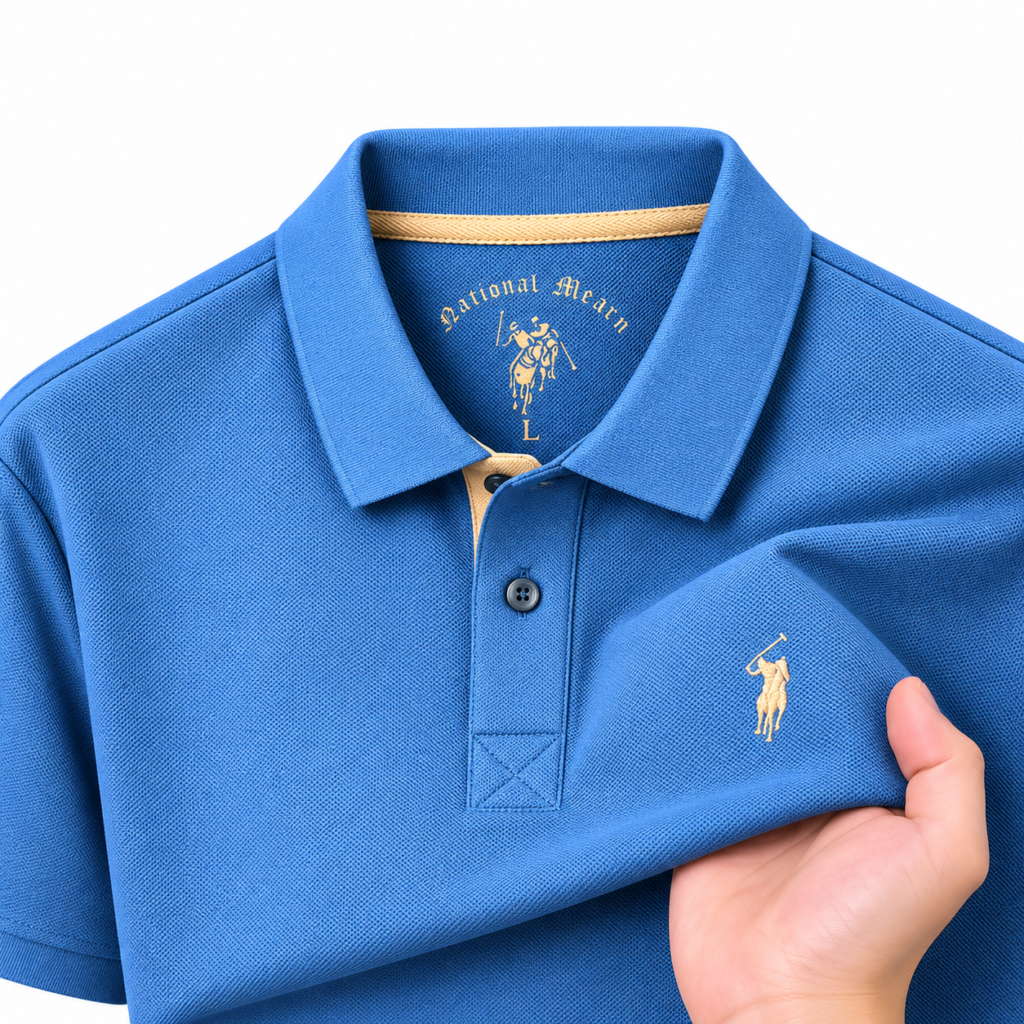 Men’s Classic Piqué Polo Shirt – 100% Cotton – Multiple Colors 9