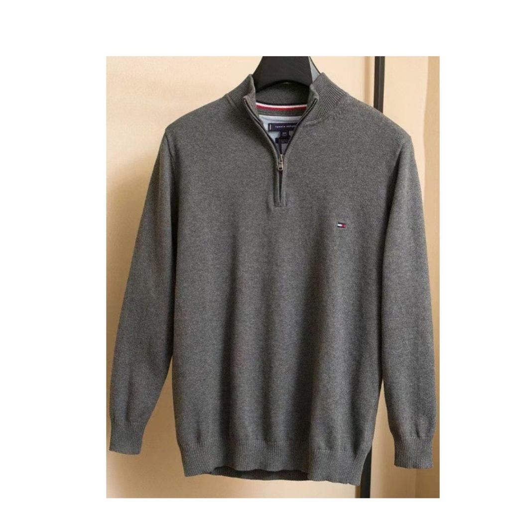Tommy Men’s Casual Half-Zip Cotton Sweater 6