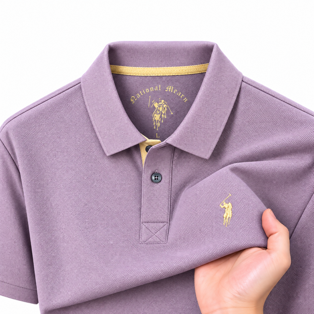 Men’s Classic Piqué Polo Shirt – 100% Cotton – Multiple Colors 6