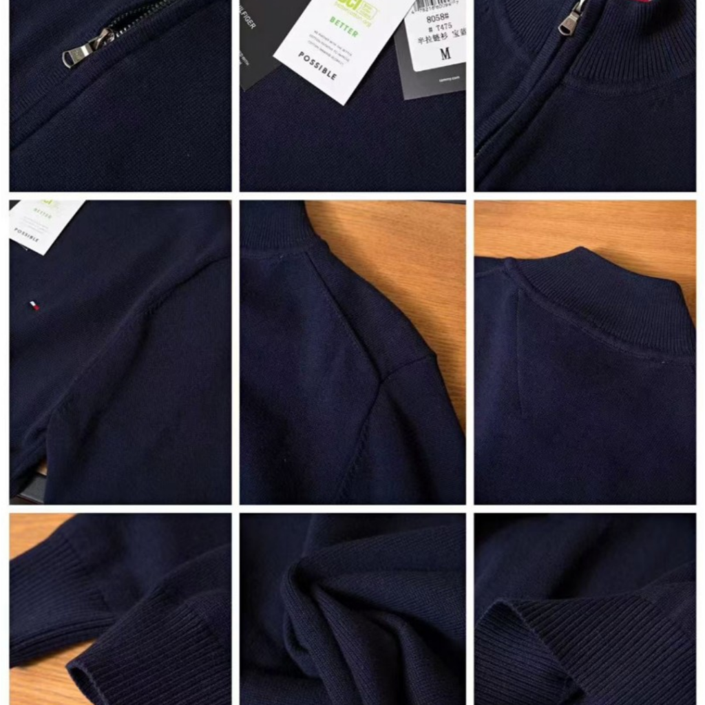 Tommy Men’s Casual Half-Zip Cotton Sweater 3
