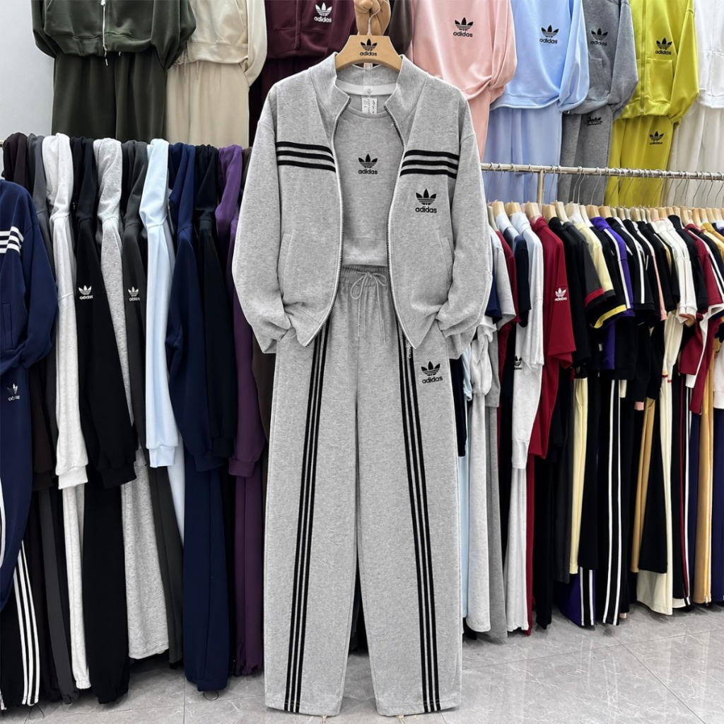 Adidas Women’s 3-Piece Tracksuit Set – Zip-Up Jacket, Pants & Inner Top 5